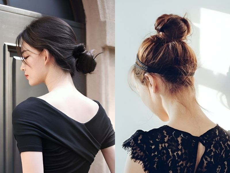 TOP 15+ cách búi tóc đẹp thanh lịch, dễ làm cho nàng hiện đại Kiểu tóc búi nhẹ nhàng và thanh lịch cho các bạn nữ (Nguồn: Mint Tang, kenh14)