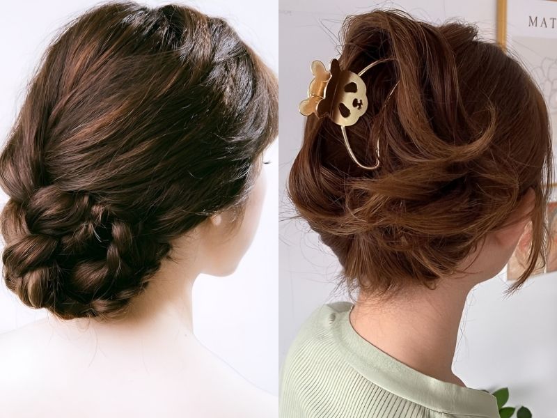 TOP 15+ cách búi tóc đẹp thanh lịch, dễ làm cho nàng hiện đại Cách búi tóc Hàn Quốc cho những bạn yêu thích phong cách thanh lịch (Nguồn: afamily.com, voh.com.vn)