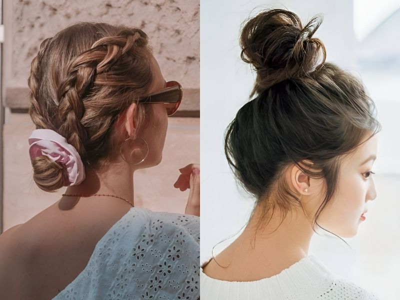 TOP 15+ cách búi tóc đẹp thanh lịch, dễ làm cho nàng hiện đại Kiểu tóc búi đem lại vẻ ngoài năng động, trẻ trung (Nguồn: Hairstyle Idea, withonline.jp)